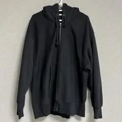 GU　ヘビーウェイト　スウェット　フルジップパーカ　XL ブラック