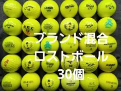ブランド混合ロストボール　黄色　30個