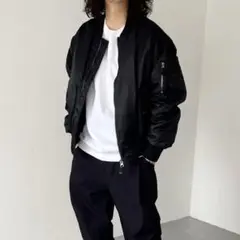【極美品】natto ナット reversible MA-1 ブルゾン ブラック