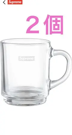 Supreme Duralex Glass Mugs バラ2個売り グラス マグ Supreme Duralex Glass Mugs (Set of 6) (SS23) - $58