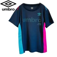 美品 アンブロ ドライ Tシャツ メッシュ 半袖 カラーアシメ ジム S