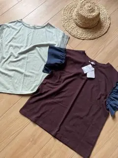 セット売り‼️破格　半袖　レース　サマンサモスモスブルー　新品　フリル