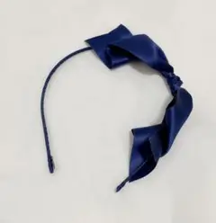 美品 Jeniffer Ouelette カチューシャ リボン ネイビー