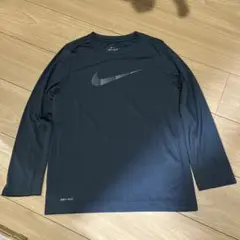 Nike DRI-FIT チャコールグレー長袖 Tシャツ S 140センチ