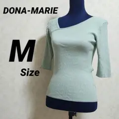 ドナマリー アシメニットトップス M 緑系