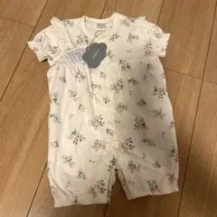 futatuta いちご柄ロンパース 80