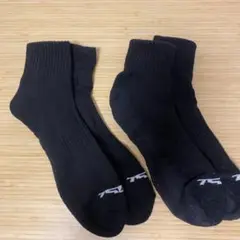 Tesla スポーツソックス　黒　tsla 　２足セット　XL（28-30cm）
