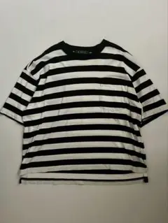 ANREALAGE 初期　ボーダー　ビッグポケットTシャツ