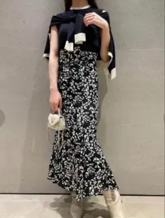 美品　SNIDEL サスティナブル バリエ マーメイド スカート スナイデル