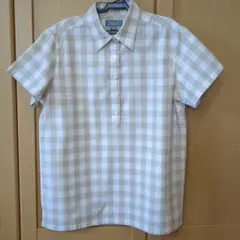 AIGLE 半袖チェックシャツ Mサイズ