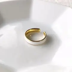 ゴールド Whiteline ring ゴールドリング