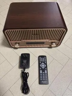 [美品]SANSUI Bluetooth CD SMS-820BT 人気のレトロデザイン・コンポ「SMS-820BT」が大幅パワーアップ