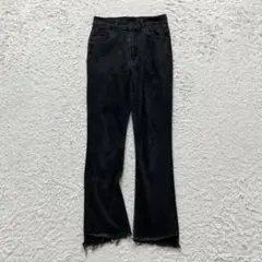 極美品✨MOTHER INSIDER CROP STEP FRAY 黒 25