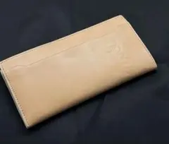 未使用　ポールスミス ヌメ革 エンボスロゴ L字ファスナー長財布