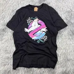 GHOSTBUSTERSネオンカラーコラボTシャツ/ビッグプリント/アメリカ古着
