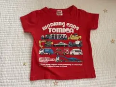 トミカ 働く車 Tシャツ レッド　90