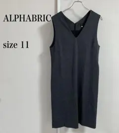 ☆ALPHABRIC Vネックノースリーブワンピース size 11