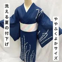 ◯【売切値下げ】507mhu21◯洗える夏の着物！付下げ 絽 つくし 植物◯美品