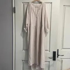 しまむら　とろみロングワンピース　重ね着