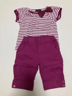 BeBe ボーダー Tシャツ パンツセット 80