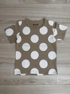 【美品】GLOBALWORK 半袖Tシャツ キッズM ベージュ ドット