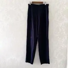 LOEFF ロエフ　サテンパンツ　ネイビー サイズ1 【M】