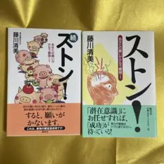 ☆本　ストン! : あなたの願いがかなう瞬間 &続ストン！　藤川清美　2冊セット