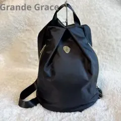 Grande Grace ブラックバックパック ナイロン