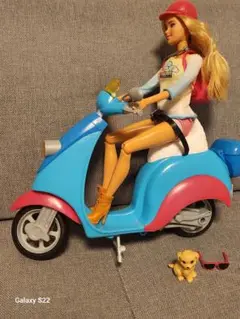 バービー ピンク パスポート トラベル ドールウィズ スクーター