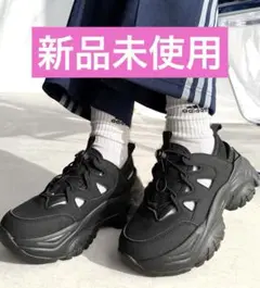 Java 厚底スニーカーサンダル ブラック Lサイズ 24.5cm