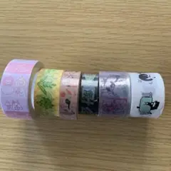 35.マスキングテープ 6個セット　海外マステ