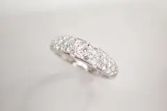 27/美品 モニッケンダム Pt900 ダイヤ計0.60ct リング 指輪
