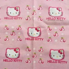 Sanrio ハローキティ さくらんぼキティ 生地 はぎれ オマケ付④