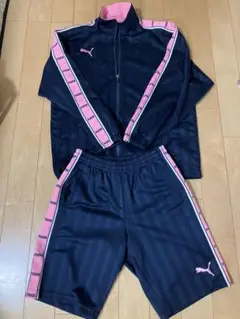 PUMA ネイビー&ピンク セットアップジャージ