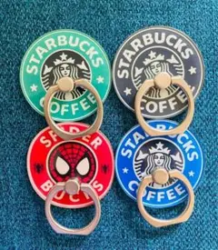 ✨大人気✨スタバ・スマホリング✨4点セット