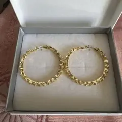 Rosalita ゴールド フープピアス