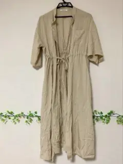 AS KNOW AS 半袖シャツワンピース