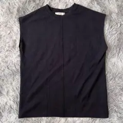 美品✨【AG by aquagirl】ブラック ノースリーブ カットソー (S)
