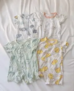 ベビー　半袖　ロンパース　パジャマ　70cm 4枚セット