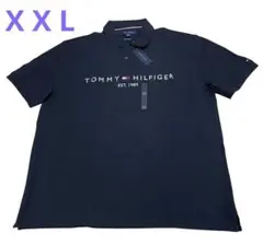 新品未使用品☆TOMMY HILFIGER ブラック　ポロシャツ XXL