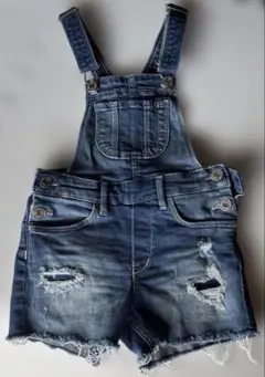 H&Mデニム ショートオーバーオール 110cm