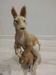 カンガルー親子ぬいぐるみセット
