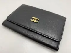 【超美品】シャネル CHANEL コインケース 財布 ブラック