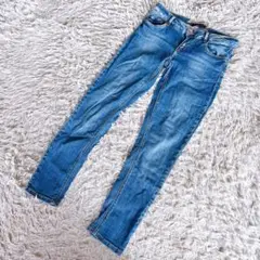 ZARA TRF ザラ　ストレッチ　スリムデニムジーンズ　ストレート　ブルー