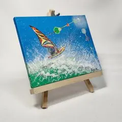 弾ける夏 アクリル画　F0サイズ（14×18cm）　原画
