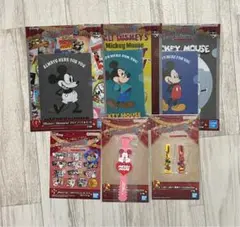 一番くじ　ディズニー　便利グッズ　クリアファイルセット　ステッカーセット　計6点