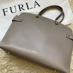 ✨人気✨FURLA フルラ アガタ 2way ショルダーバッグ グレージュ