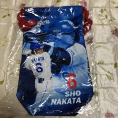 中日ドラゴンズ　中田　縦長きんちゃく
