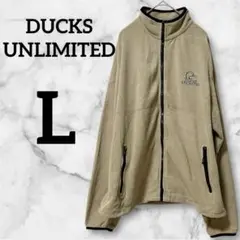 ✨️レア商品✨DUCKS UNLIMITED【L】フリースジャケット ベージュ