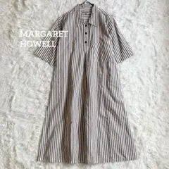 美品 23SS マーガレットハウエル CANDY STRIPE ワンピースII